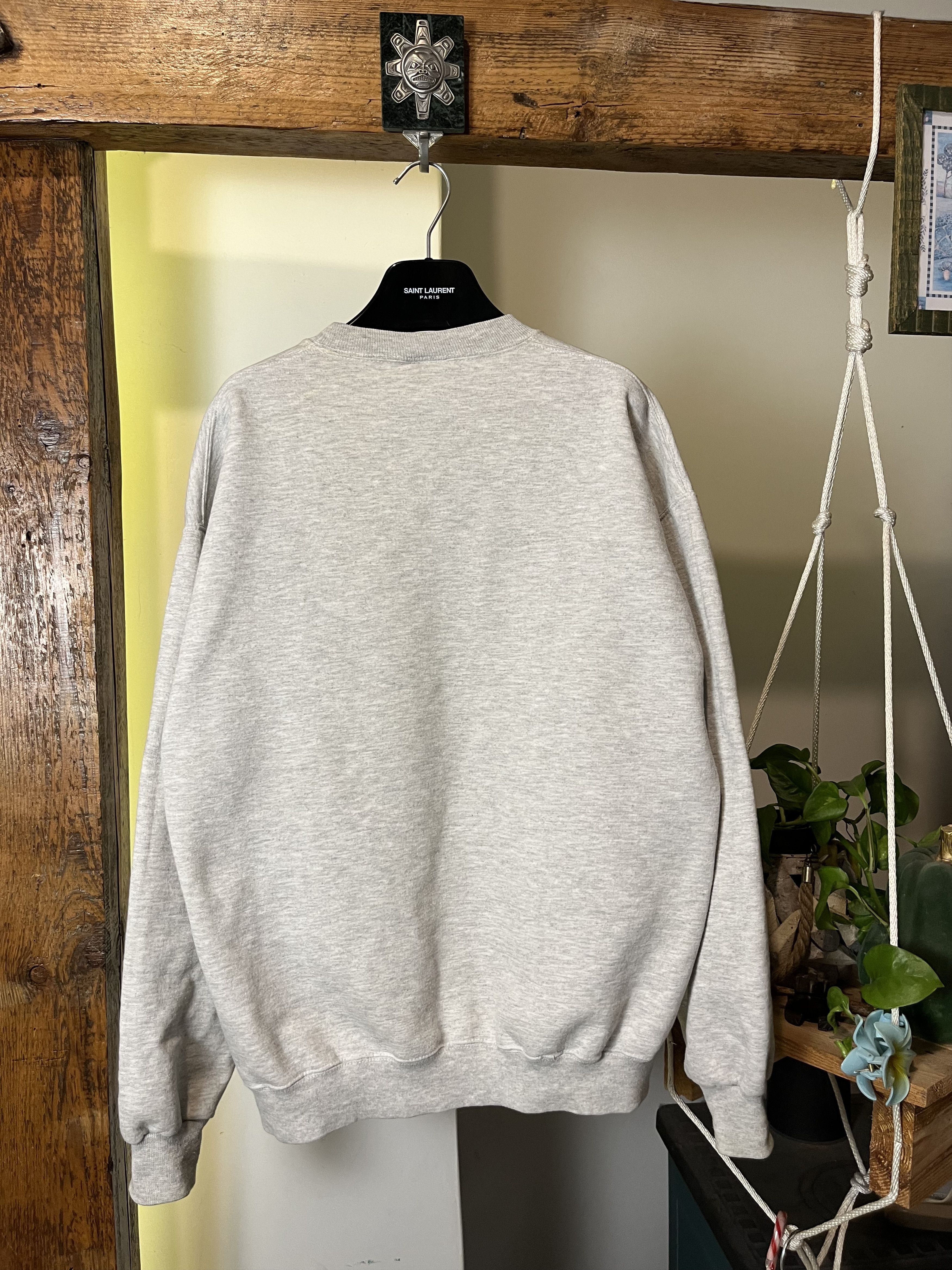Vintage 90s Vintage Air Force Washed Jerzees Crewneck Sweatshirt Size US L / EU 52-54 / 3 - 2 Thumbnail