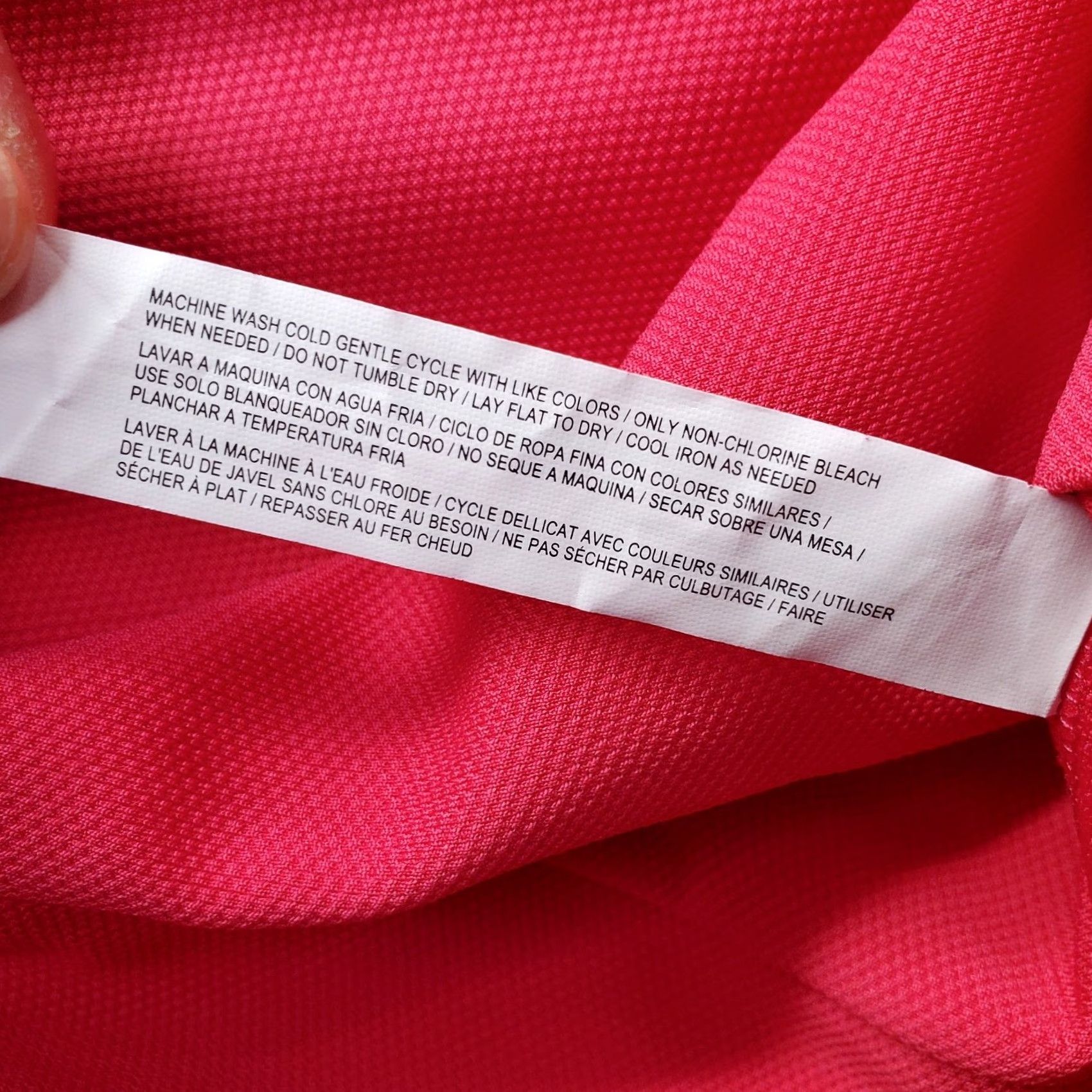 Vintage Eloquii Shift Dress Women's Size 20 Pink Stretch Cap Sleeve Tie Neck Back Zip Dress Size 3XL / US 20-22 - 6 Thumbnail