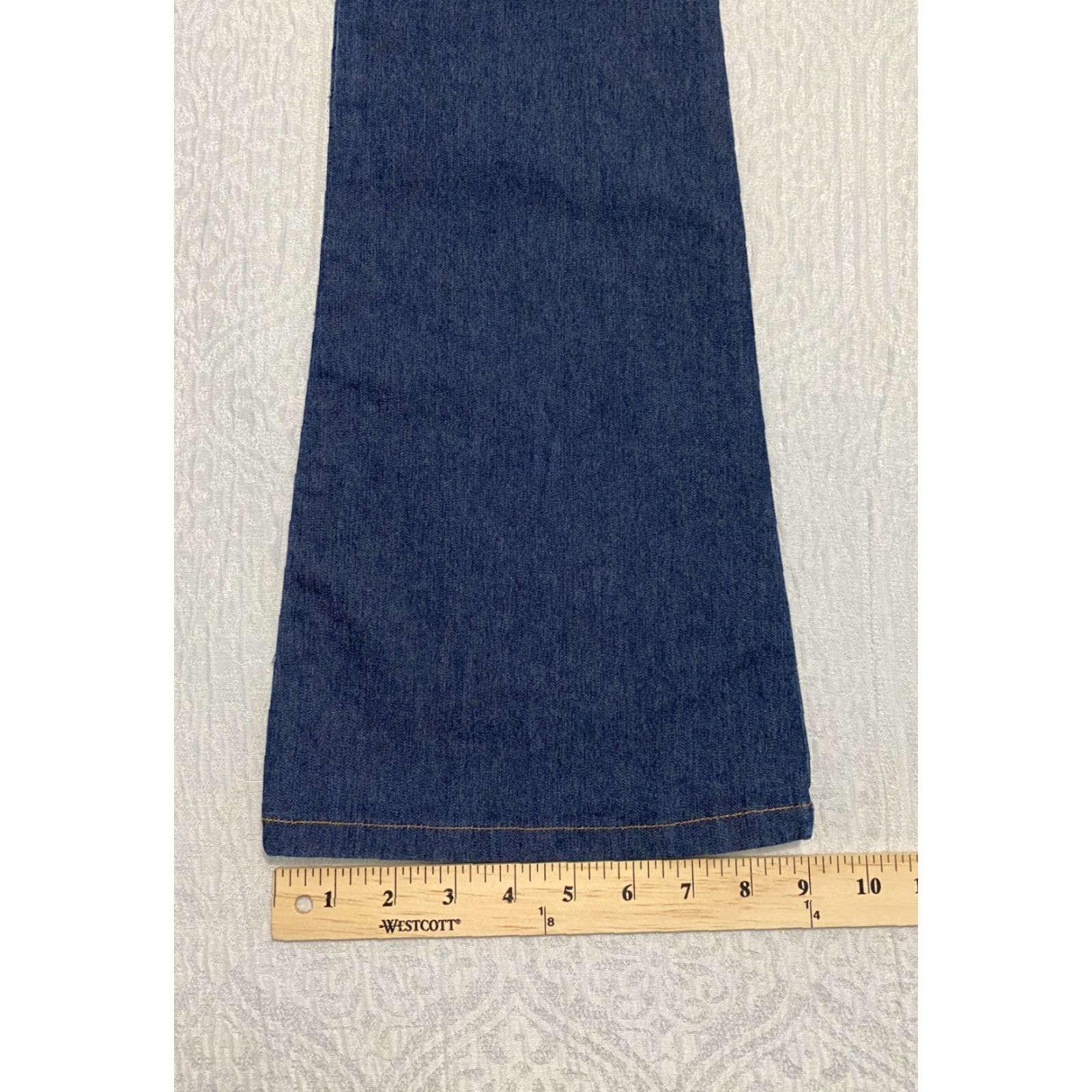 Vintage Just USA Jeans Flared Blue jeans Size 3 Women 26W 33In Denim Cotton Polyester Lycra 5-Pocket USA Rise Mid Button Zip Classic Size 26" / US 2 / IT 38 - 6 Thumbnail