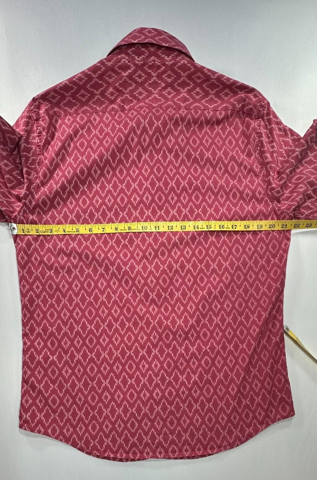 Banana Republic Banana Republic Stretch Soft Wash Slim Button Up Red Mens M Size US M / EU 48-50 / 2 - 4 Thumbnail
