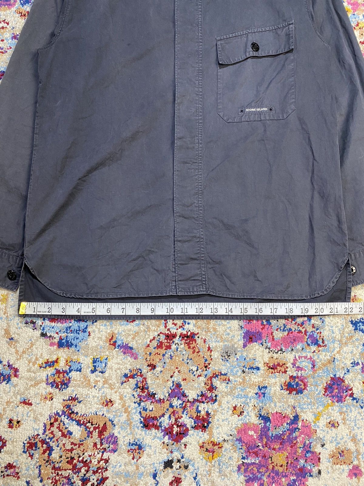 Stone Island 2000s AW Stone Island Shirt Jacket ART 33151010 LS Grey Size US M / EU 48-50 / 2 - 11 Thumbnail