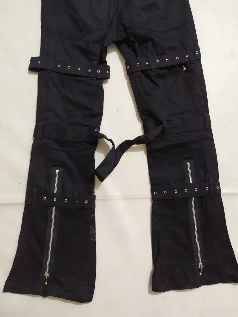 Other Keystation Bondage Flared/ Bootcut Punk Pants Size 29" - 7 Thumbnail