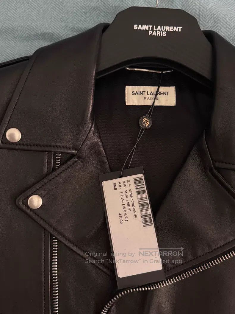 Saint Laurent Paris Saint Laurent Paris Motorcycle Leather Jacket Size US M / EU 48-50 / 2 - 4 Thumbnail