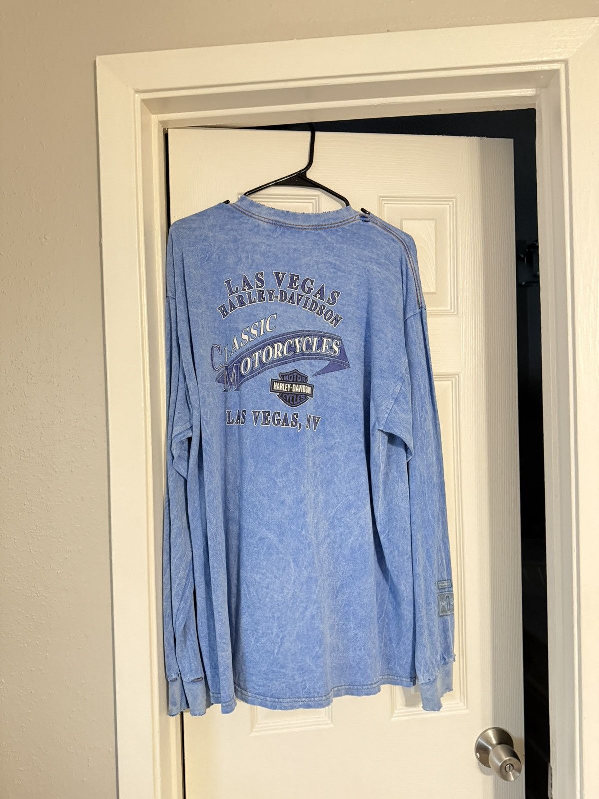 Harley Davidson × Vintage Harley Davidson Vintage Las Vegas Long Sleeve Size US XL / EU 56 / 4 - 2 Thumbnail