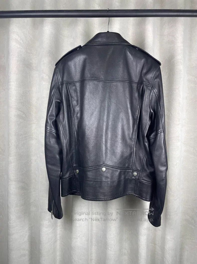 Saint Laurent Paris Saint Laurent Paris Motorcycle Leather Jacket i Size US M / EU 48-50 / 2 - 2 Thumbnail