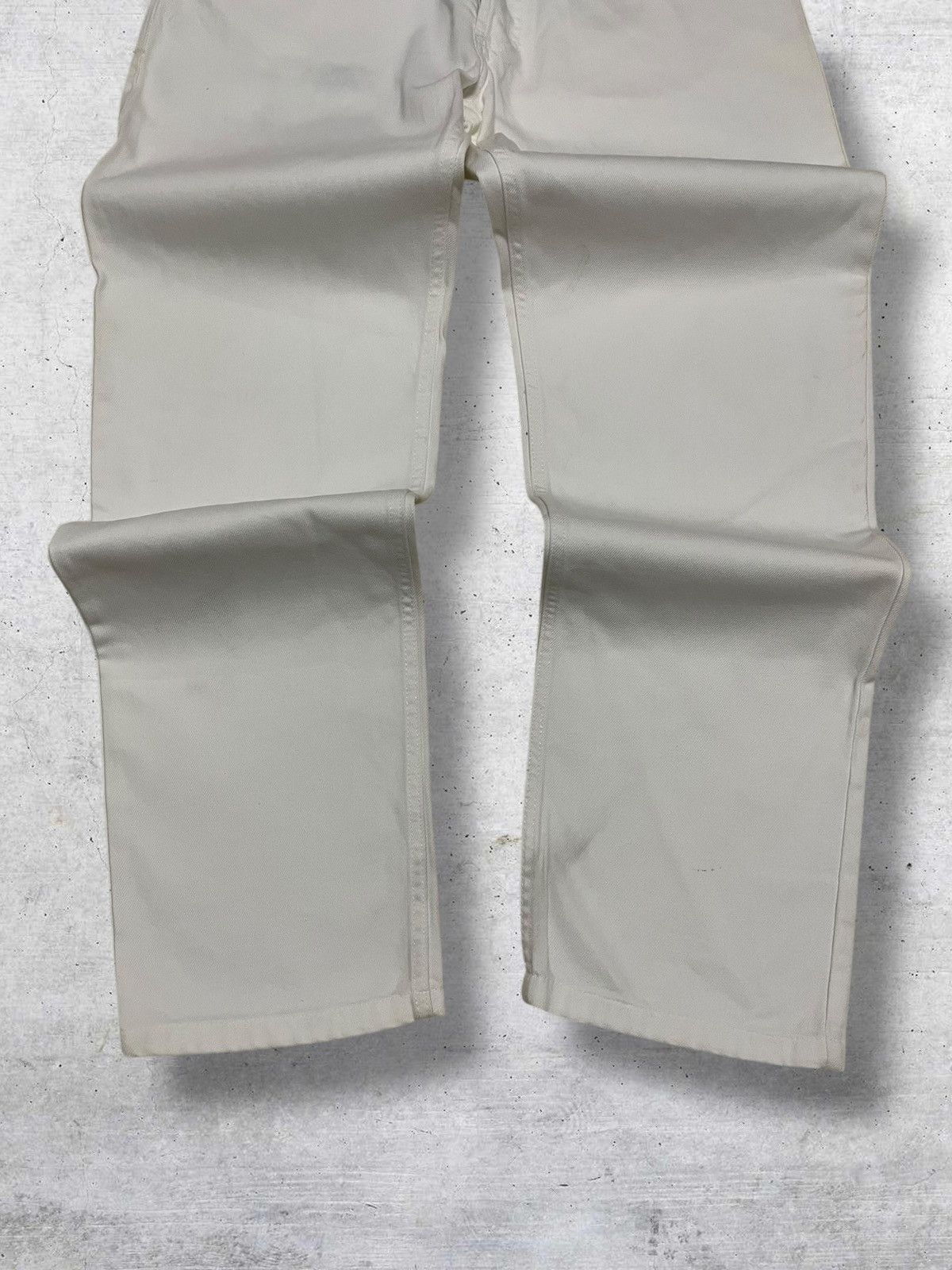 Celine VINTAGE CELIN PARIS DESIGNER 90S CLEAN WHITE BAGGY DENIM Size US 28 / EU 44 - 3 Thumbnail