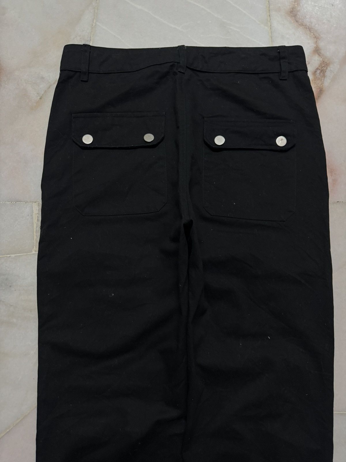 Tornado Mart JAPANESE FORTUNE FAME PUNK POEM BLACK MULTIPOCKET CARGO Size US 31 - 16 Thumbnail