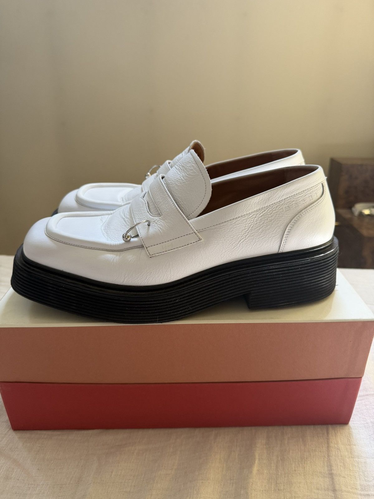 Marni Marni Square Toe Pierced Moccasin / Loafer Size US 11 / EU 44 - 2 Thumbnail