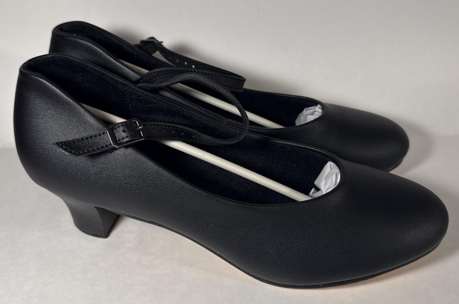 Other Theatricals Black Leather Sole Tap Dance Shoe Heels T3100 Size ONE SIZE - 1 Thumbnail