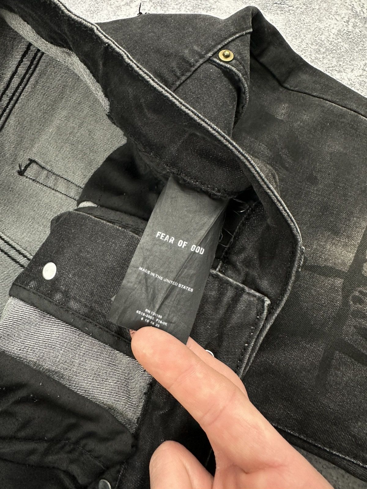 Fear of God Fear of God Sixth Collection Denim Jeans Black 6th Size US 32 / EU 48 - 11 Thumbnail