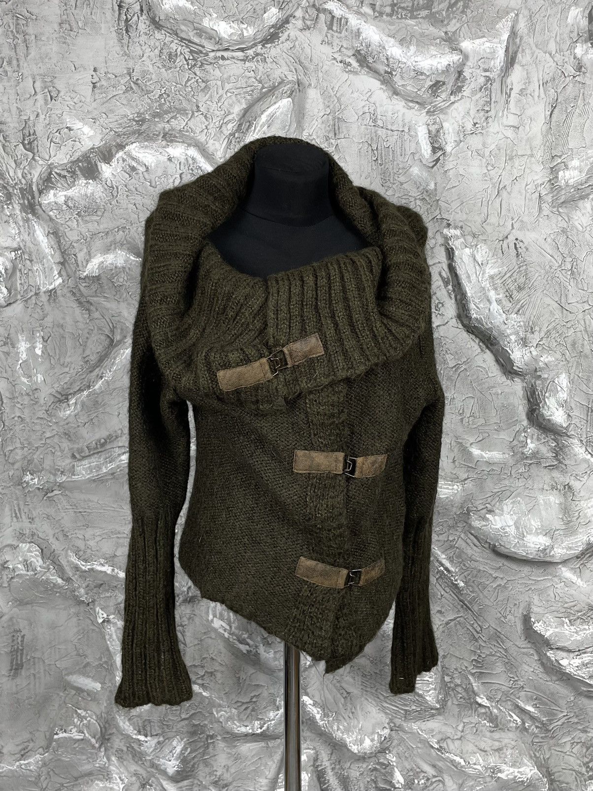 14th Addiction × Japanese Brand × Le Grande Bleu (L.G.B.) Vintage Multifunctional Knit Cardigan Junya Watanabe Style Size US S / EU 44-46 / 1 - 4 Thumbnail