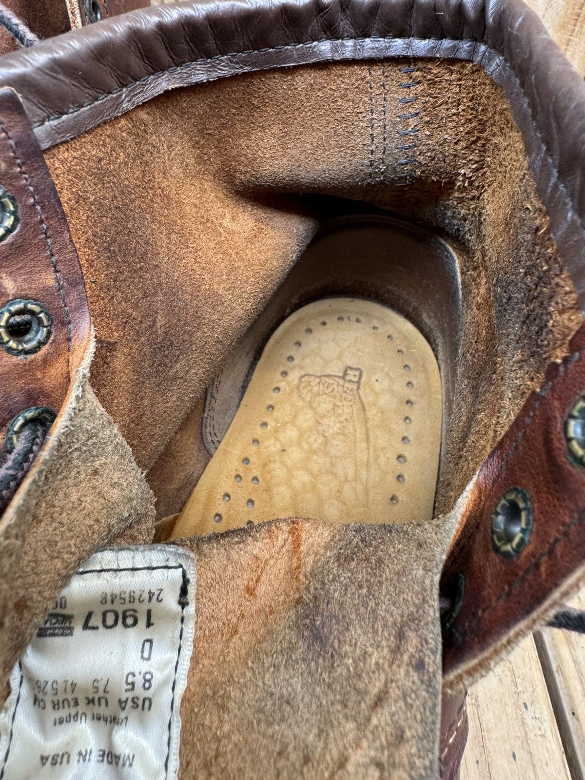 Red Wing Red Wing 1907 Copper Rough Brown Boots UK 7.5 D | EUR 41.5 Size US 8.5 / EU 41-42 - 17 Thumbnail