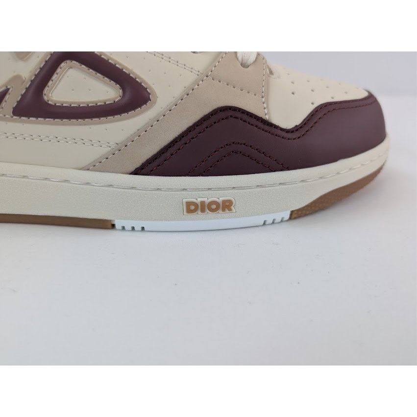 Dior o1rshd1 Leather Low Top Sneaker in Beige / Viole Size US 10 / EU 43 - 5 Thumbnail