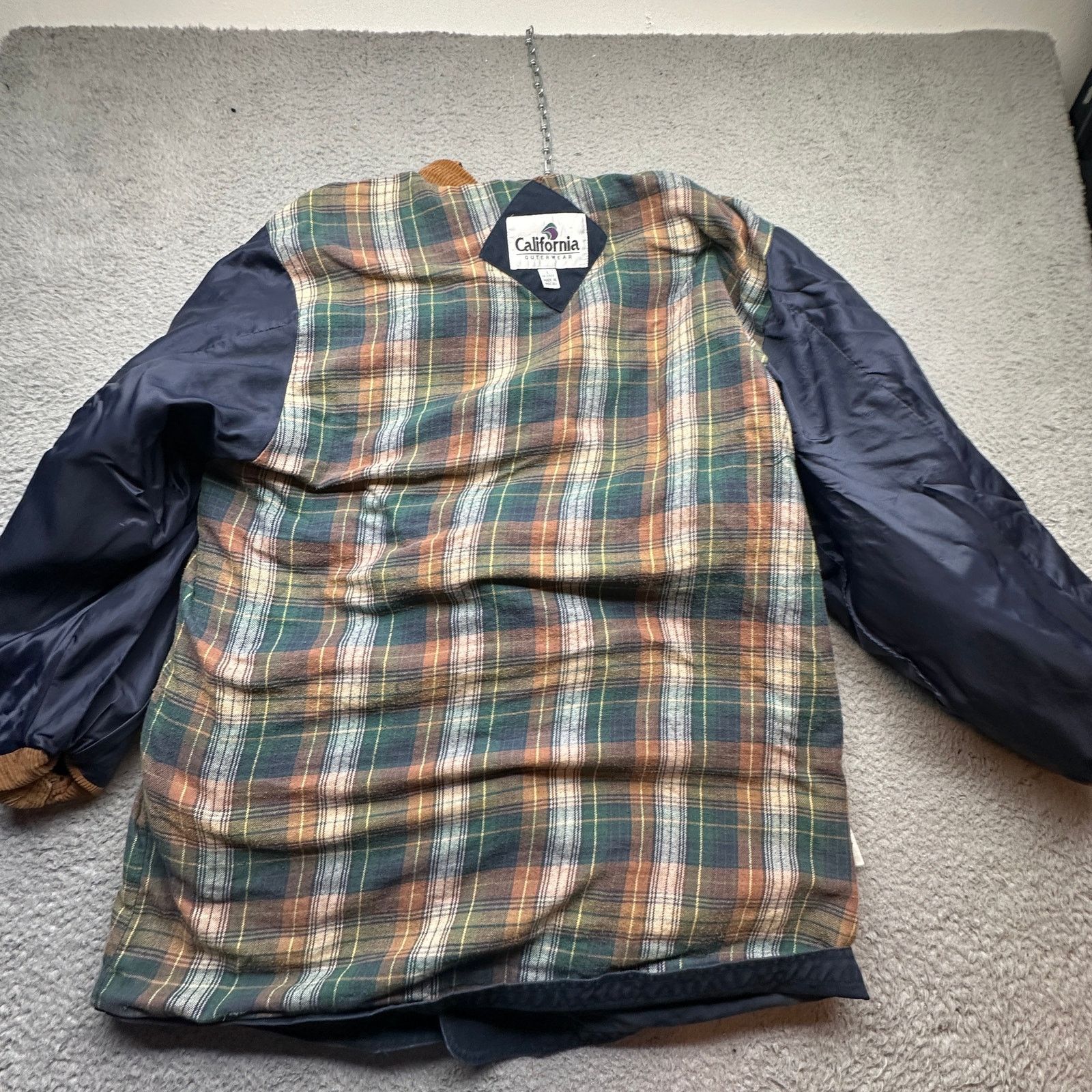 Other California Outerwear Canvas Plaid Flannel Lined Coat Large Size US L / EU 52-54 / 3 - 8 Thumbnail