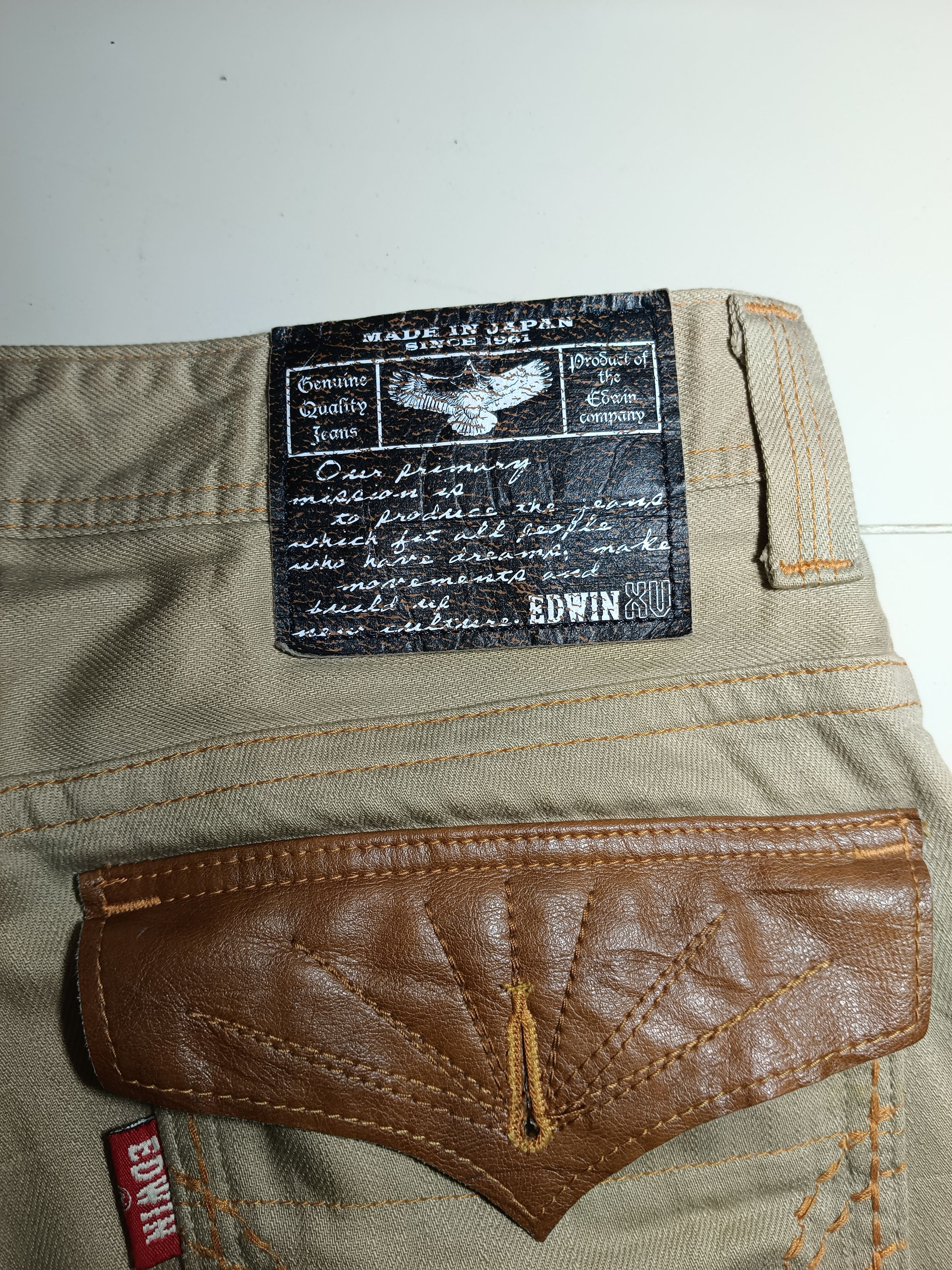 Edwin × If Six Was Nine × Le Grande Bleu (L.G.B.) EDWIN EXCLUSIVE NAVAJO LEATHER POCKET JEANS Size US 32 / EU 48 - 6 Thumbnail