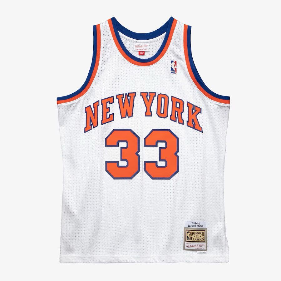 Mitchell & Ness Mitchell and Ness XL Throwback Ewing White Knicks 1985/86 Size US XL / EU 56 / 4 - 1 Thumbnail