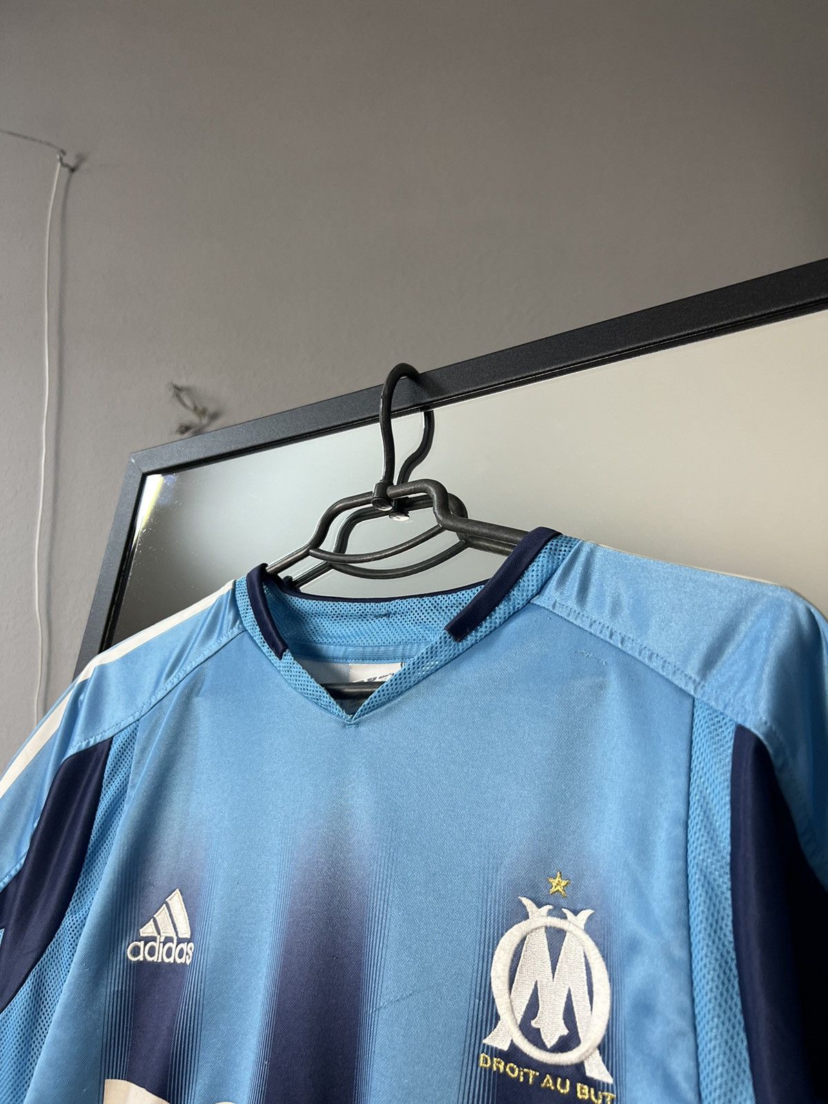Adidas × Vintage Vintage Blockcore Y2K Marseille 2004 soccer Adidas France Size US S / EU 44-46 / 1 - 2 Thumbnail