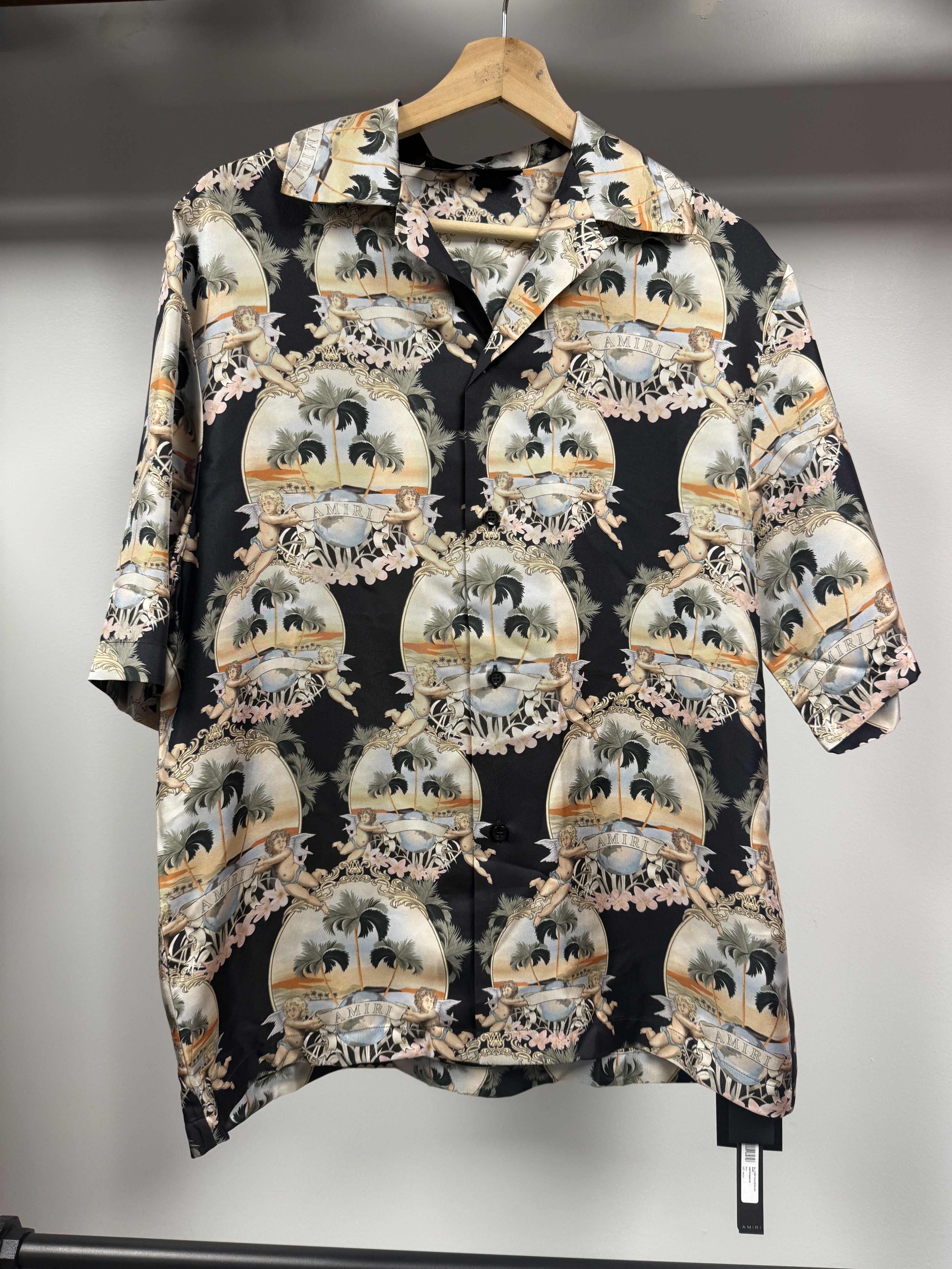 Amiri Amiri Silk Cherub Shirt - M Size US M / EU 48-50 / 2 - 2 Thumbnail