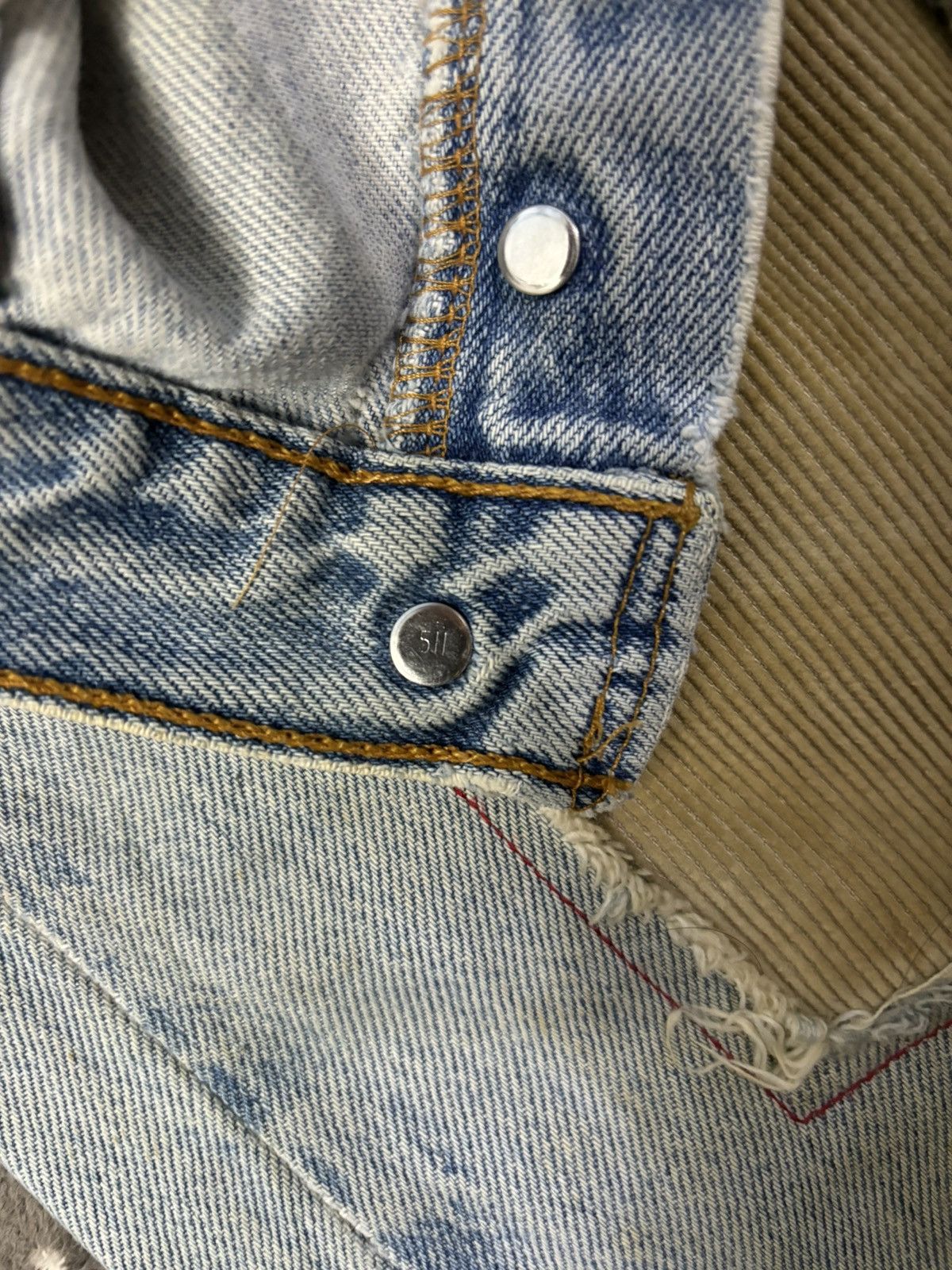 Kapital Vintage Levis 501 Patchwork Jeans Reconstructed by Kalimera Size US 32 / EU 48 - 7 Thumbnail
