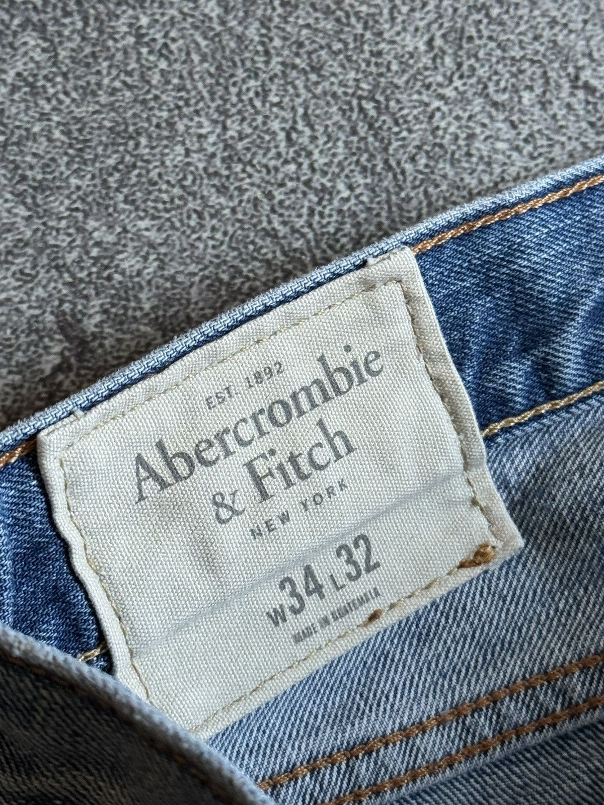 Abercrombie & Fitch Abercrombie Fitch 34/32 distressed denim pants jeans trouser Size US 34 / EU 50 - 6 Thumbnail