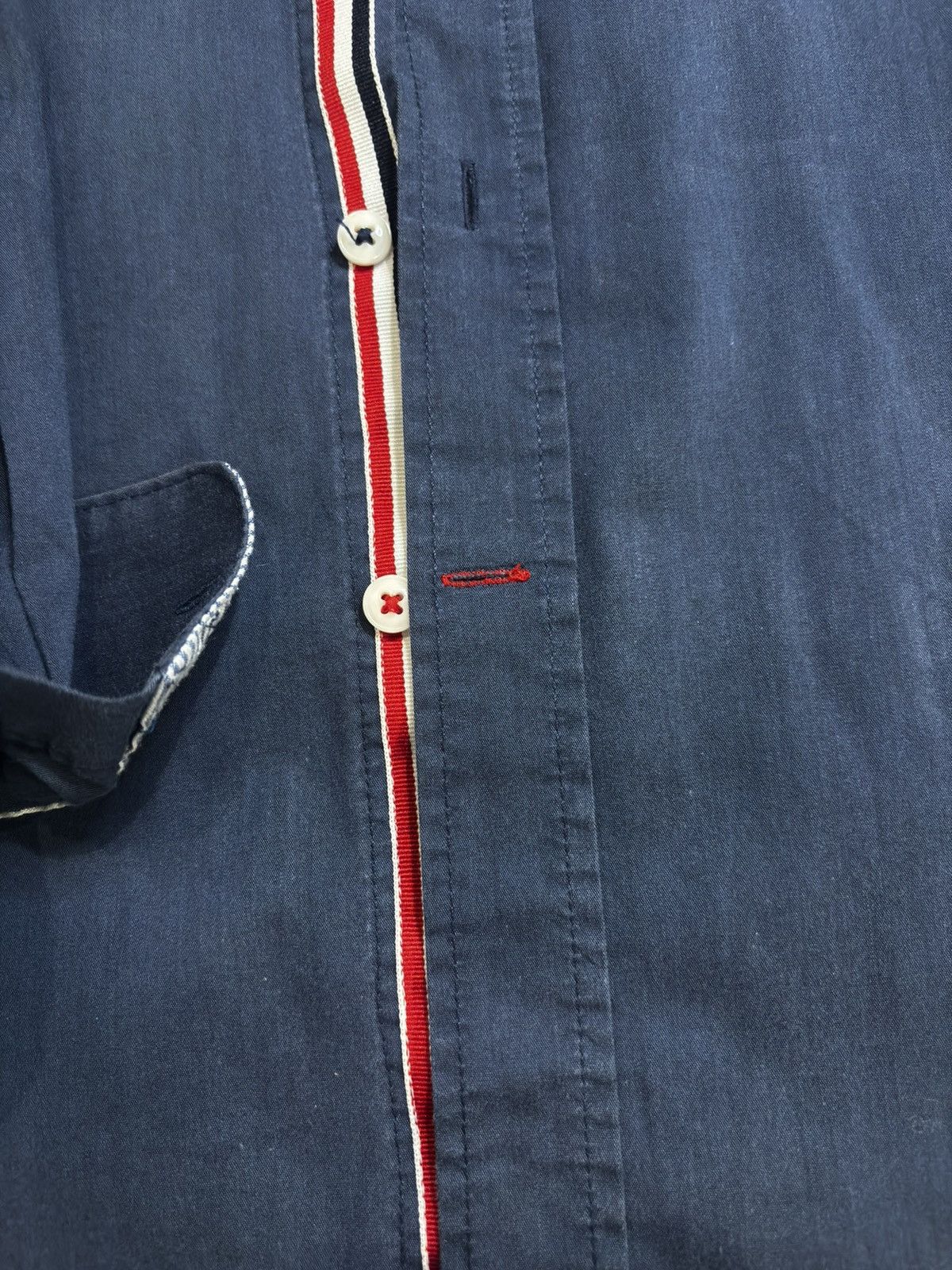 Other Navy button down Shirt.ms1041 Size US XS / EU 42 / 0 - 7 Thumbnail