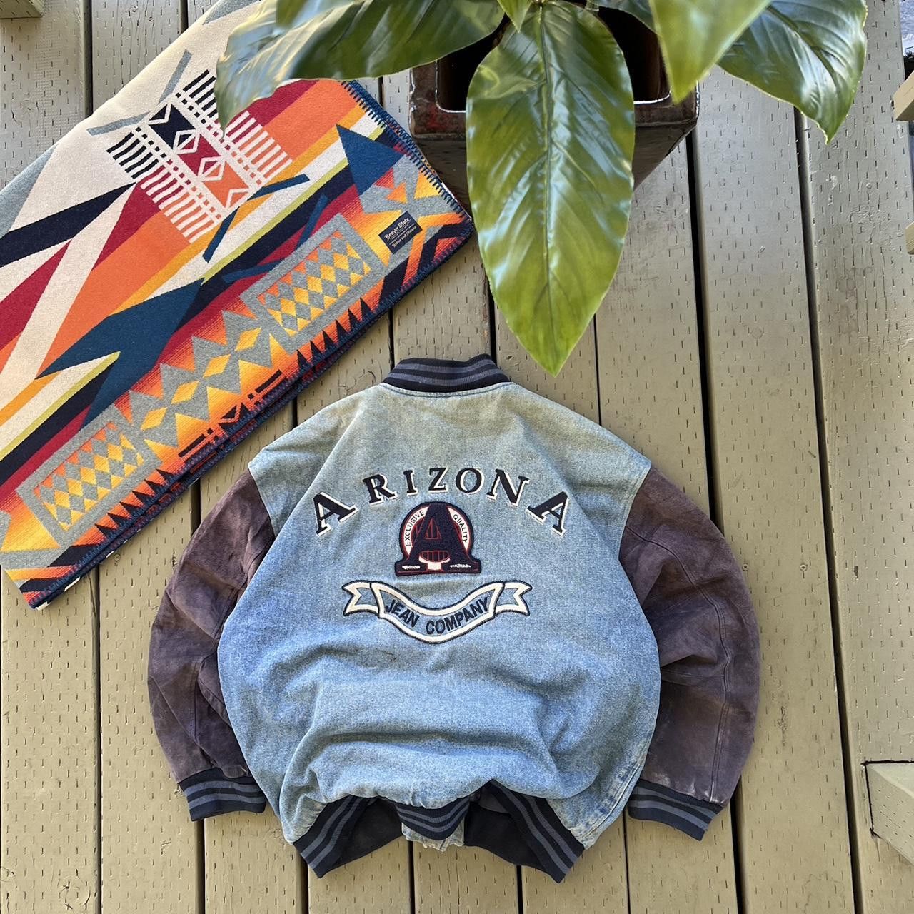 Arizona Jean Co. Vintage Arizona Denim Varsity jean jacket Size US L / EU 52-54 / 3 - 4 Thumbnail