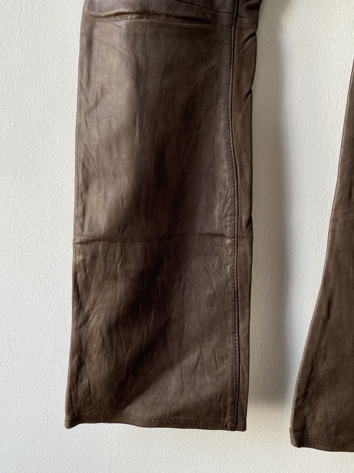 ABAHOUSE Japanese Brand Abahouse Flare Leather Pant Size US 29 - 4 Thumbnail