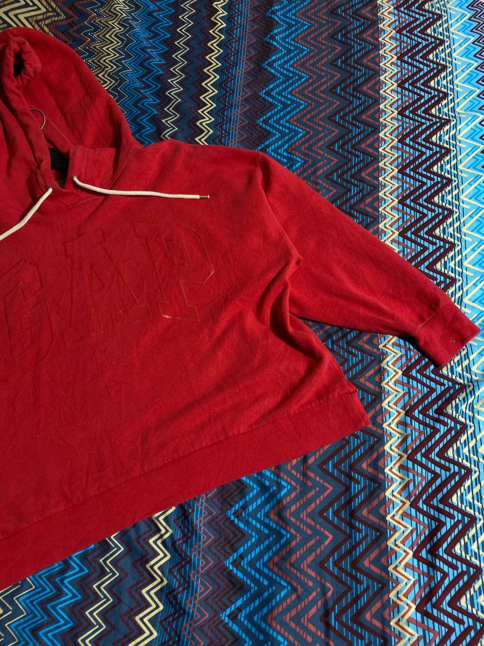 Gap × Vintage 90’s GAP RETRO Y2K BIG LOGO EST 1969 Y2K HOODIE Size US XL / EU 56 / 4 - 4 Thumbnail