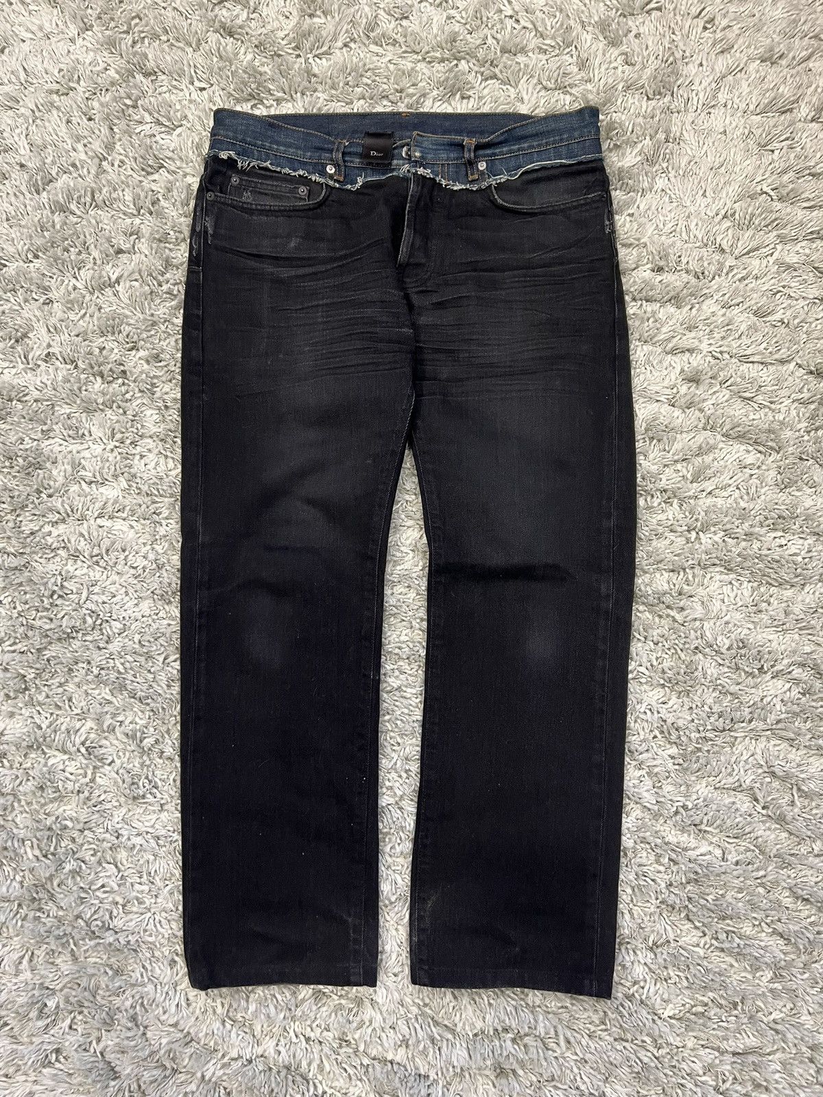 Dior × Hedi Slimane Dior Homme by Hedi Slimane AW06 Cummerbund Jeans ...