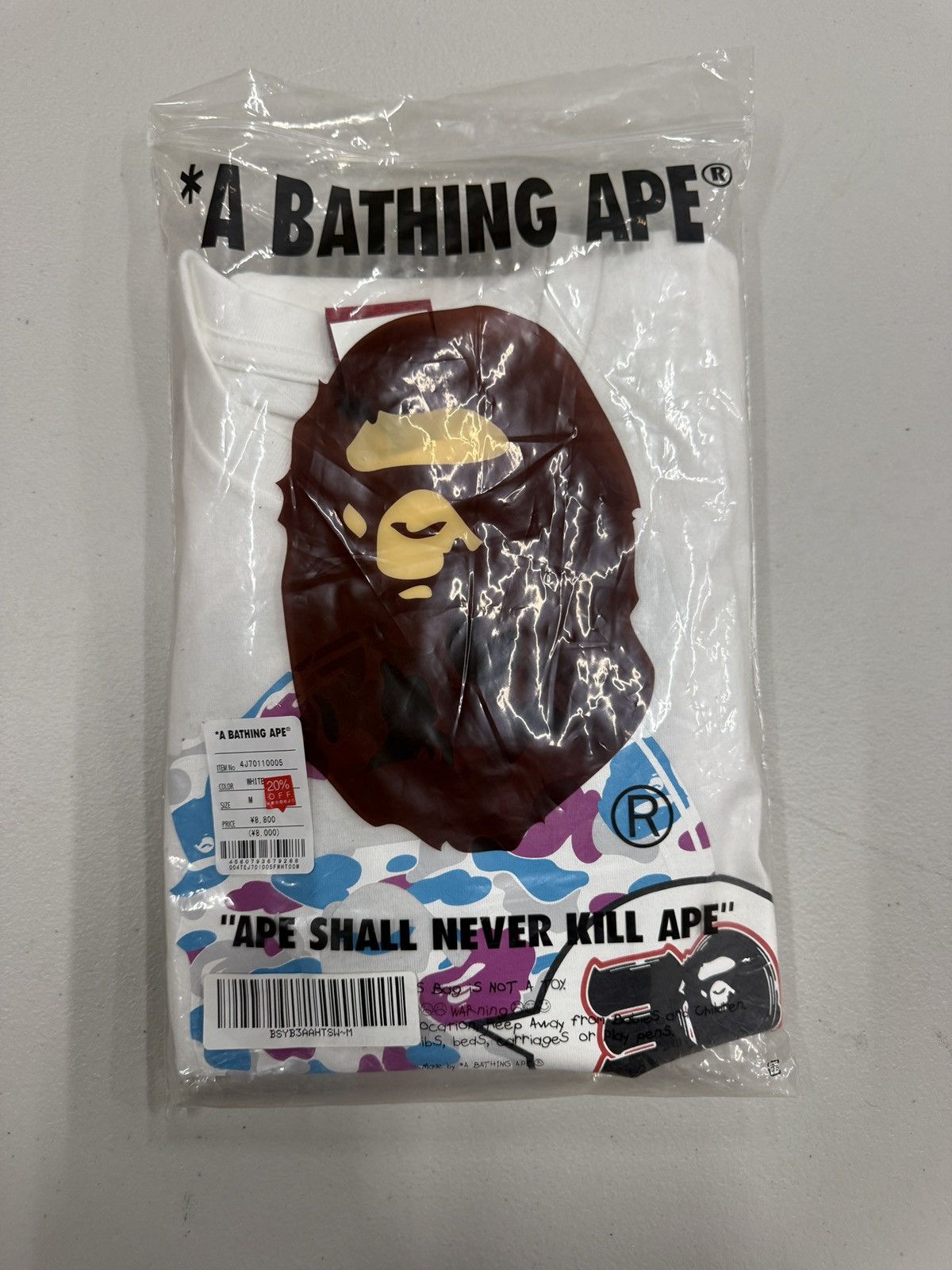 Bape BAPE Store Yokohama Bape 30th Anniversary Ape Head Tee NWT Size US M / EU 48-50 / 2 - 12 Thumbnail