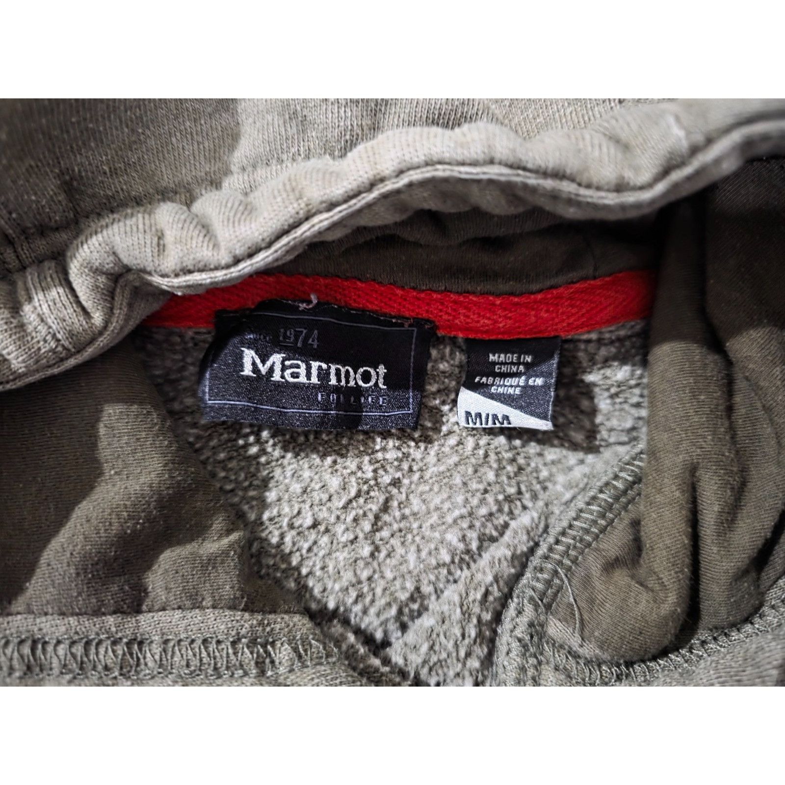 Marmot Men's Marmot Mountain Olive Green Sunset Hoodie Pullover sz Size US M / EU 48-50 / 2 - 3 Thumbnail