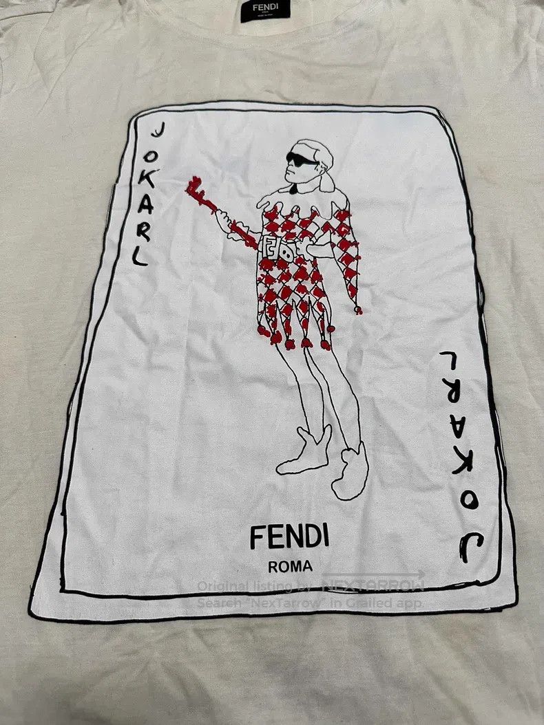 Fendi Fendi Men's short-sleeved T-shirt with round collar Size US XXL / EU 58 / 5 - 3 Thumbnail