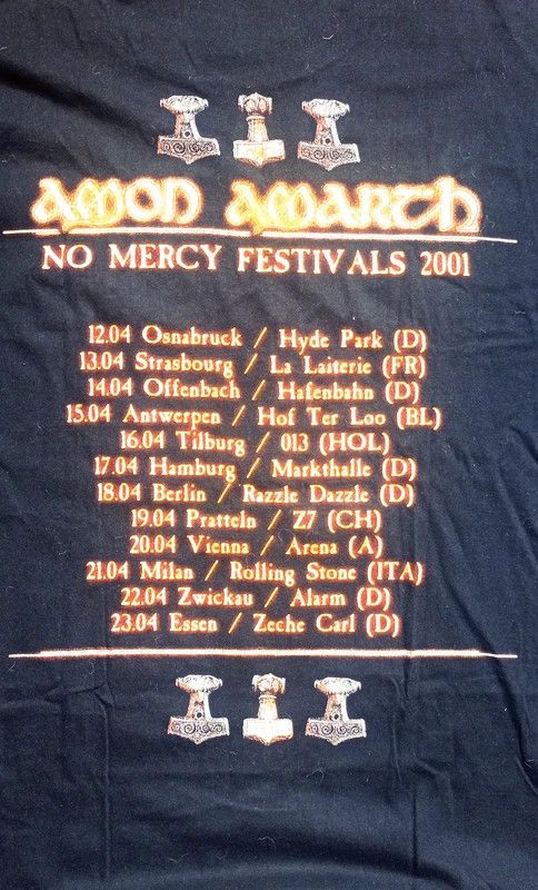 Other Amon Amarth - The Crusher tour 2001 Size US XL / EU 56 / 4 - 2 Thumbnail
