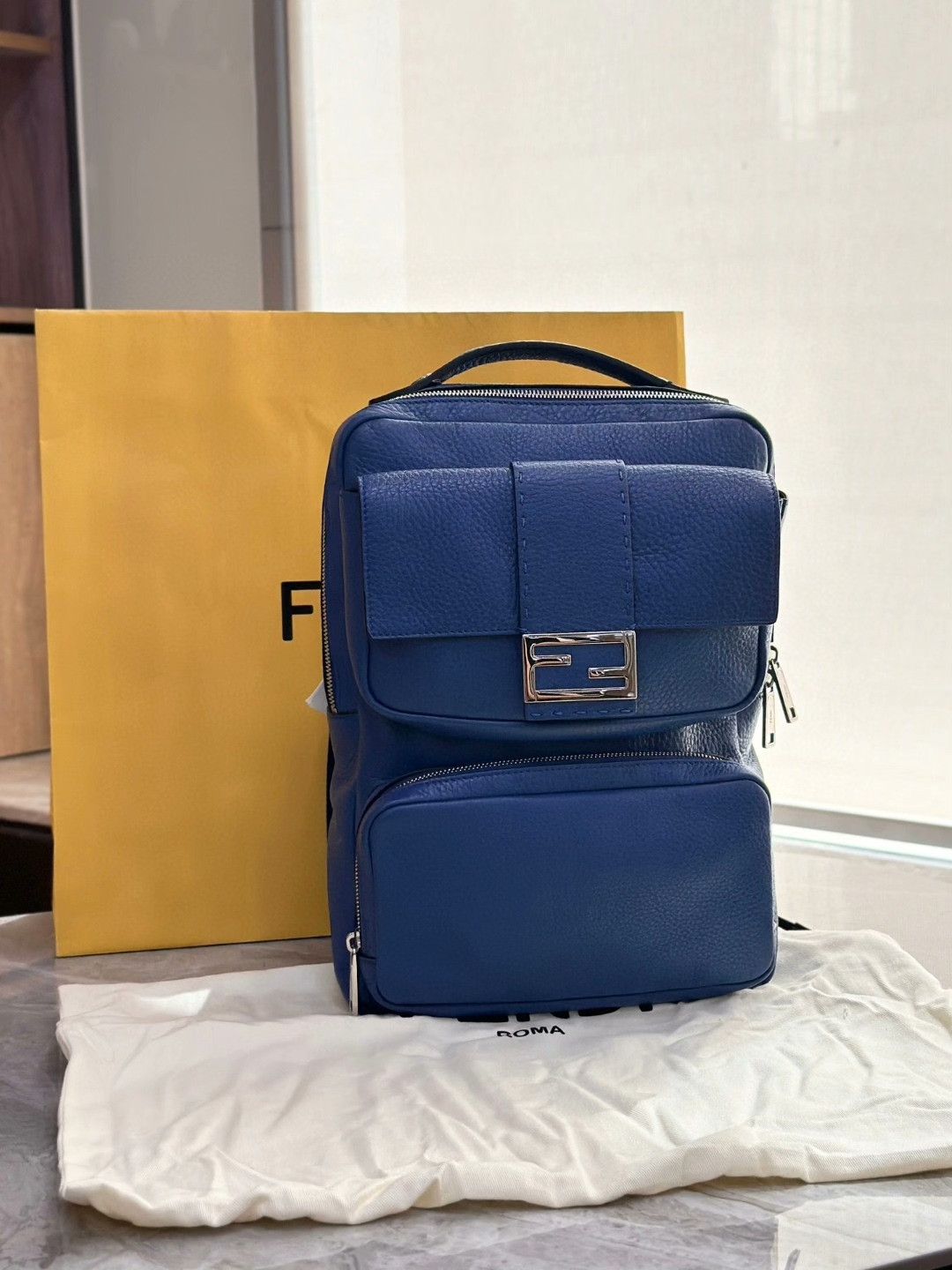 Fendi FENDI Blue Casual Backpack Size ONE SIZE - 1 Thumbnail
