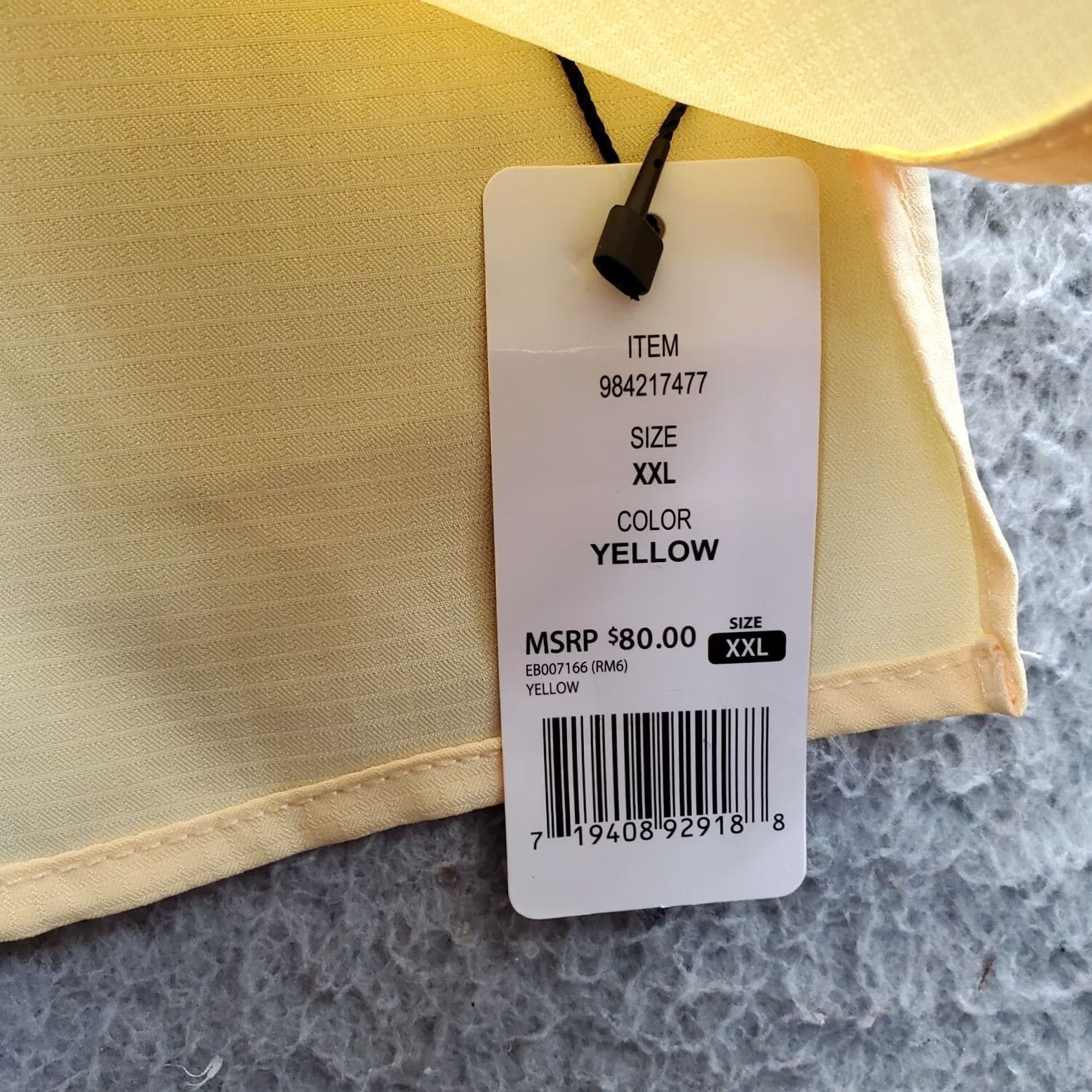 Eddie Bauer Eddie Bauer Fishing Shirt Mens XXL Yellow Woven Tech Relaxed Fit Collar Button-Up Size US XXL / EU 58 / 5 - 7 Thumbnail