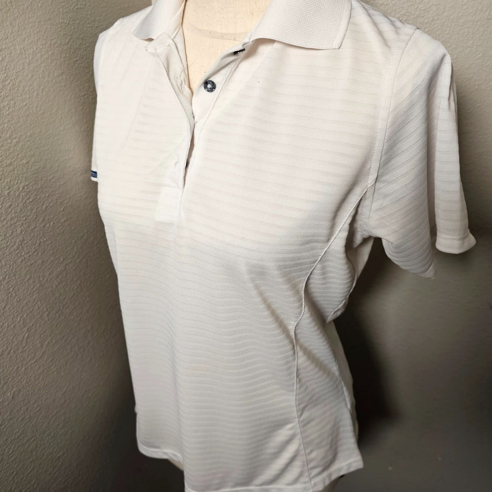 Vintage VINTAGE Bermuda Sands Polo Shirt Women S White Short Sleeve Golf Top Stripe Size S / US 4 / IT 40 - 2 Thumbnail