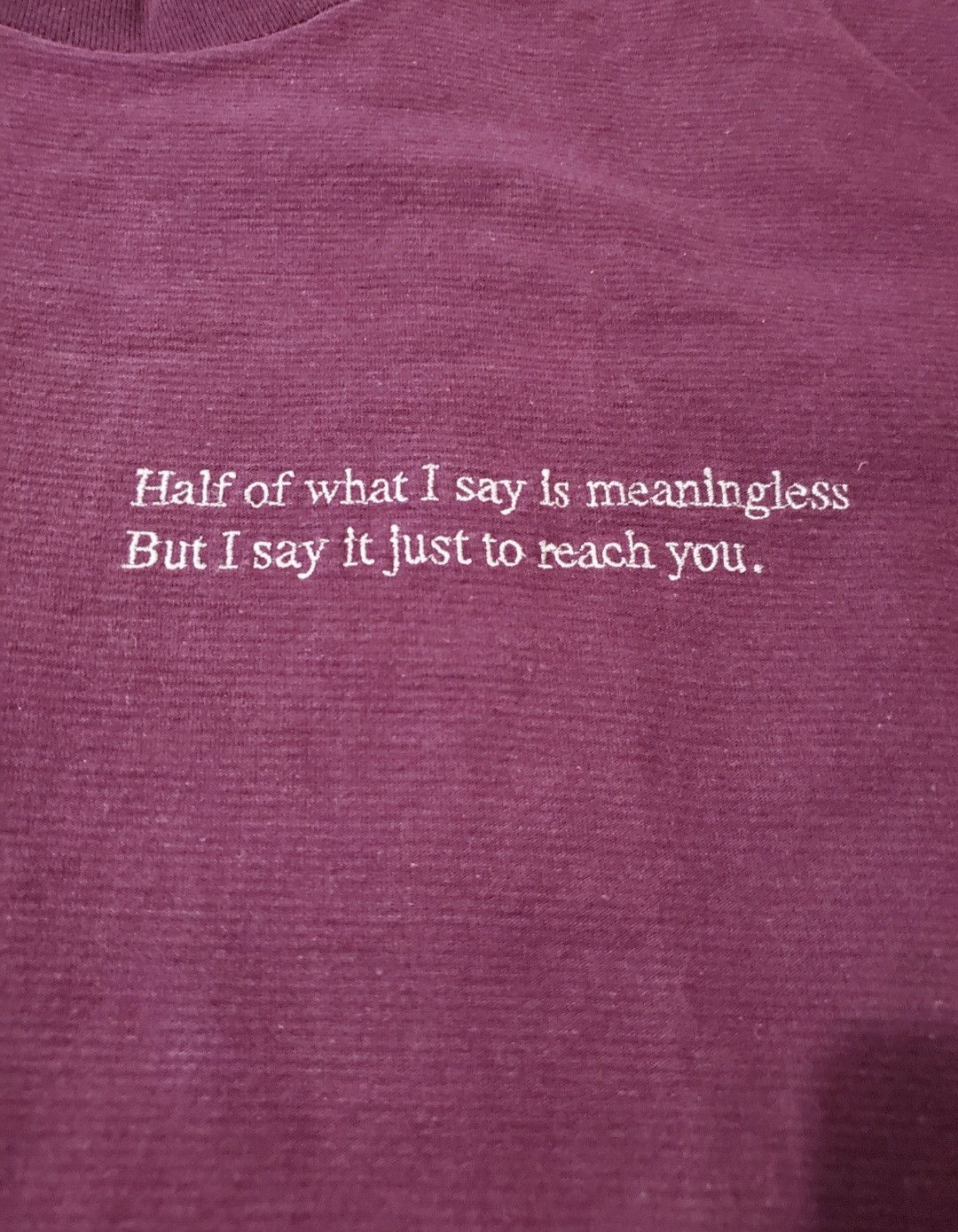 General Research 1996 General Research Meaningless Maroon T Size US L / EU 52-54 / 3 - 2 Thumbnail