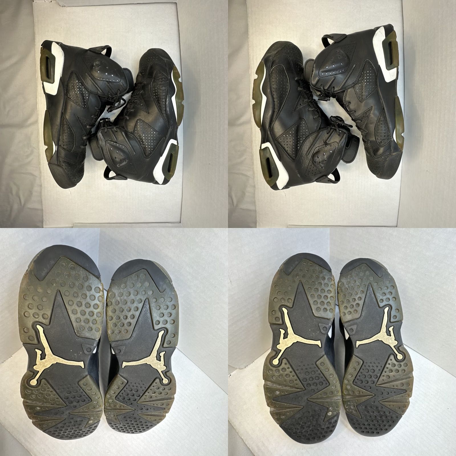 Nike Nike Air Jordan 6 Retro Black Cat 2016 Mens High Top Size 11 Black White 384664-020 Sneaker Athletic Retro Size US 10 / EU 43 - 8 Thumbnail
