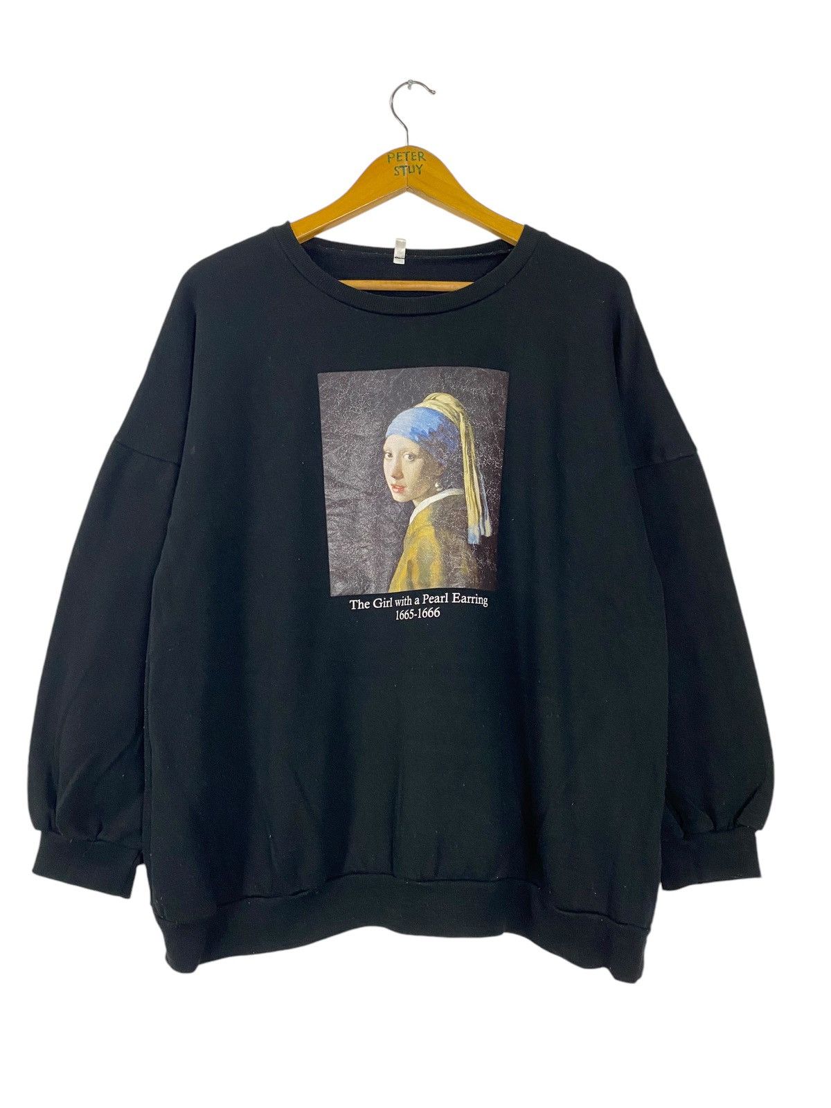 Vintage Vintage The Girl With A Pearl Earring Sweater Size US XL / EU 56 / 4 - 1 Thumbnail