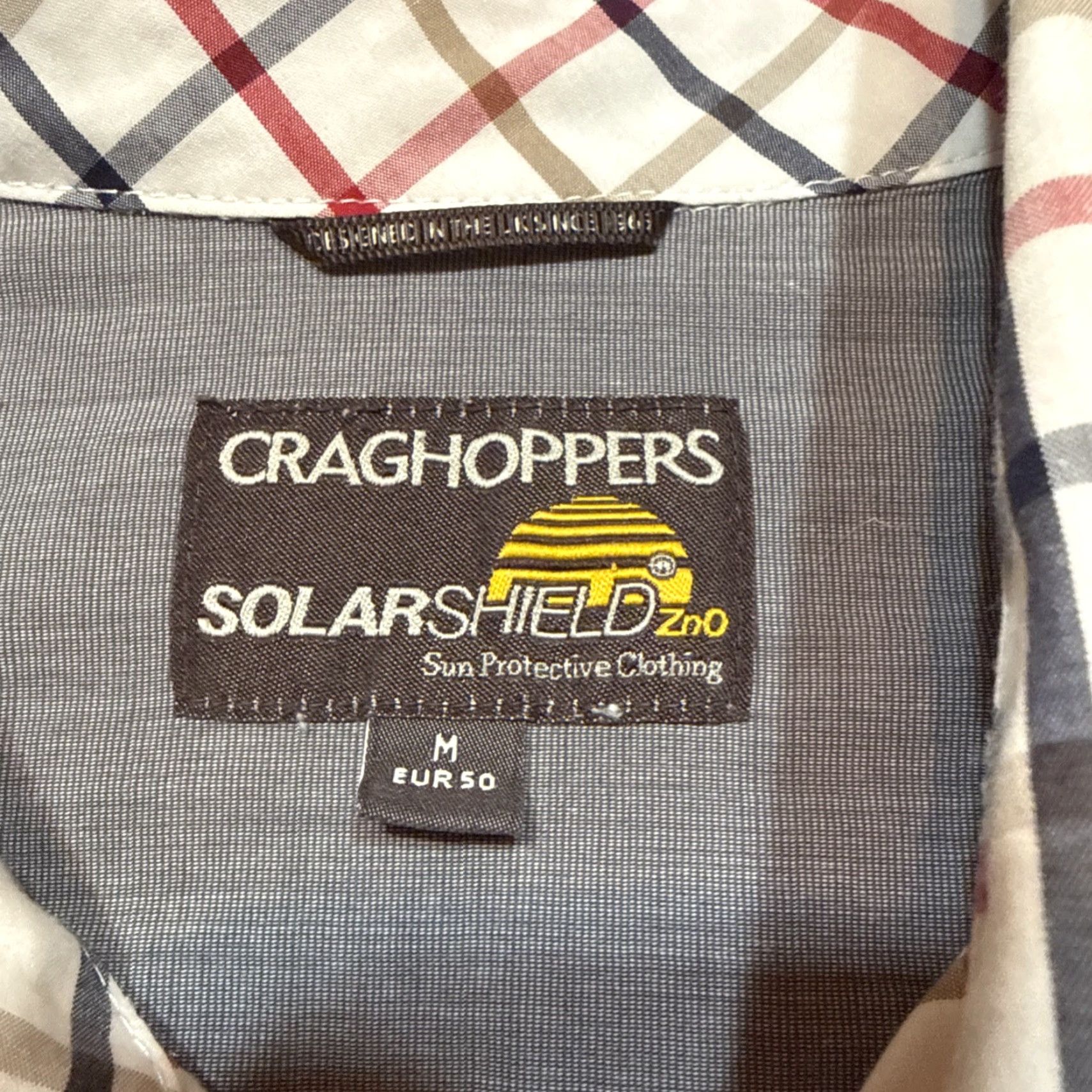 Vintage Craghoppers Shirt Men’s M Country Check Hiking Outdoor Solar Shield Long Sleeve Size US M / EU 48-50 / 2 - 3 Thumbnail
