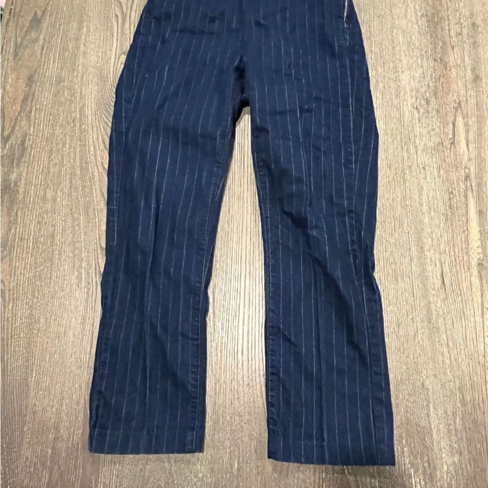 NYDJ Not your daughters jeans Straight Leg Pants Pin Stripe Siz 4 Size 27" / US 4 / IT 40 - 2 Thumbnail