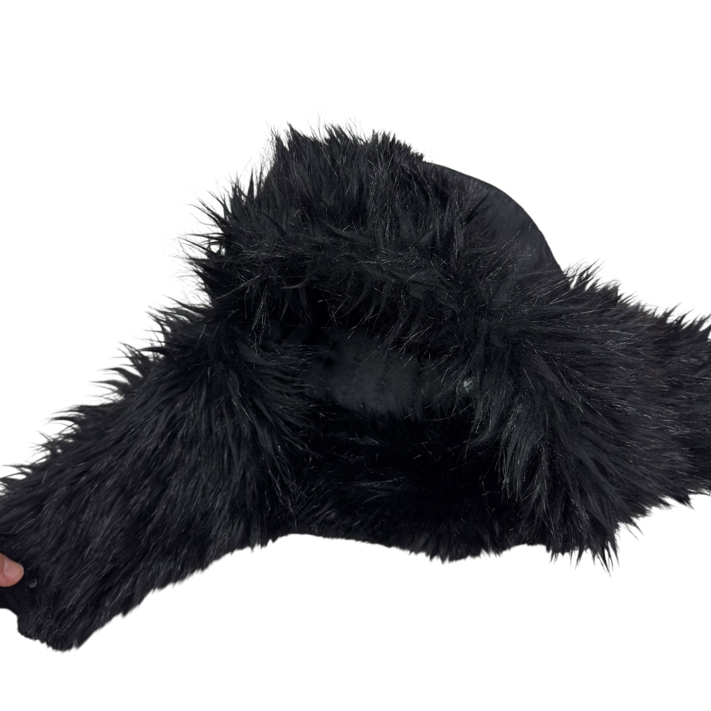 Nike Nike ACG Men's Black Gray Faux Fur Winter Trapper Hat Size ONE SIZE - 2 Thumbnail