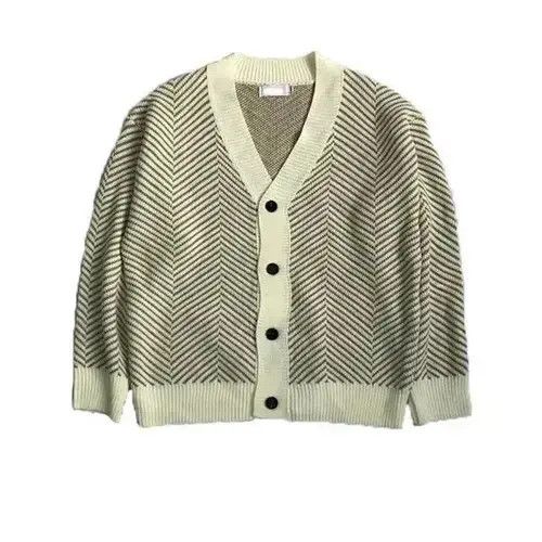Aran Isles Knitwear × Japanese Brand Luxury Knitted Printed Buttons Cardigan Size US M / EU 48-50 / 2 - 2 Thumbnail