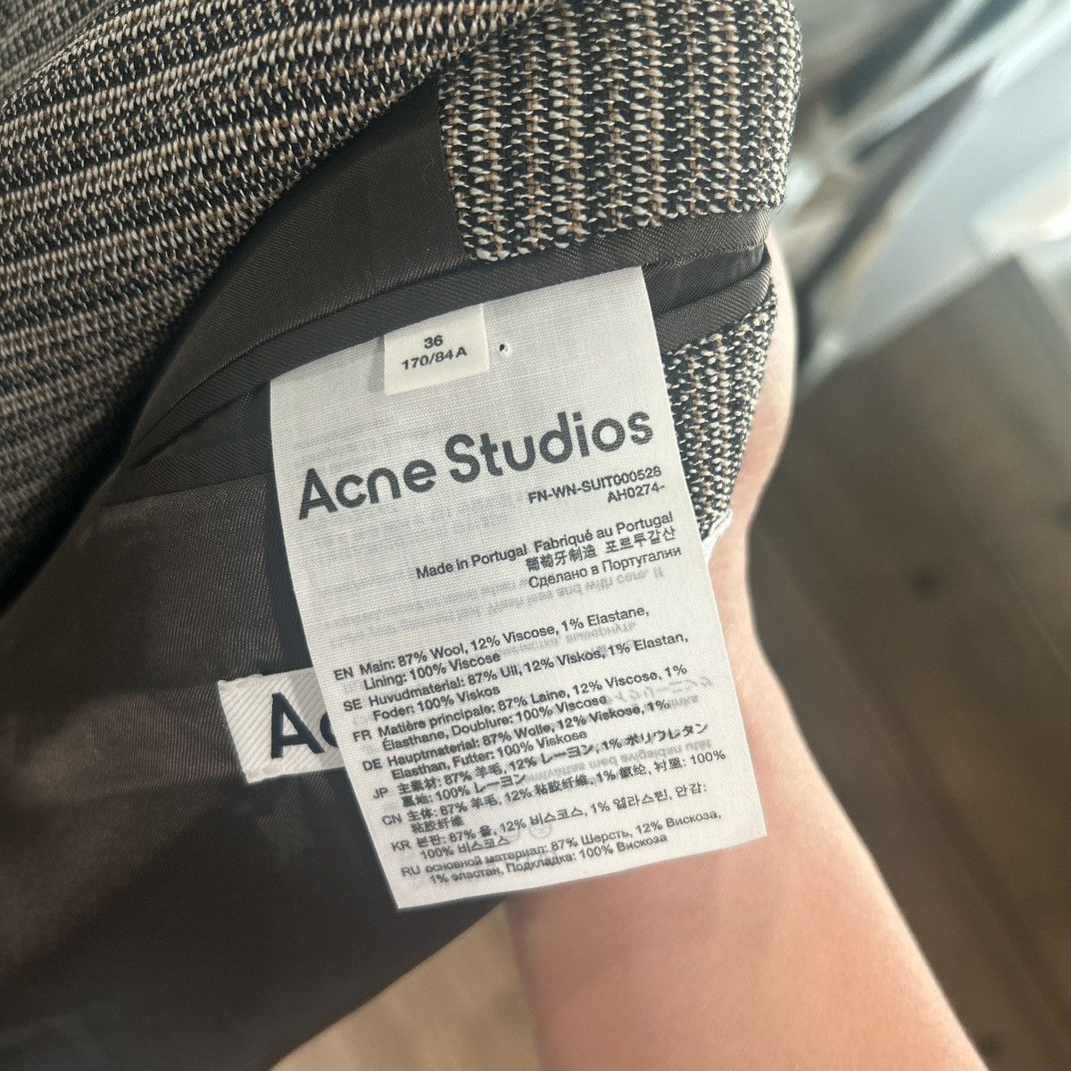 Acne Studios Acne Studios Houndstooth Blazer Size 36R - 6 Thumbnail