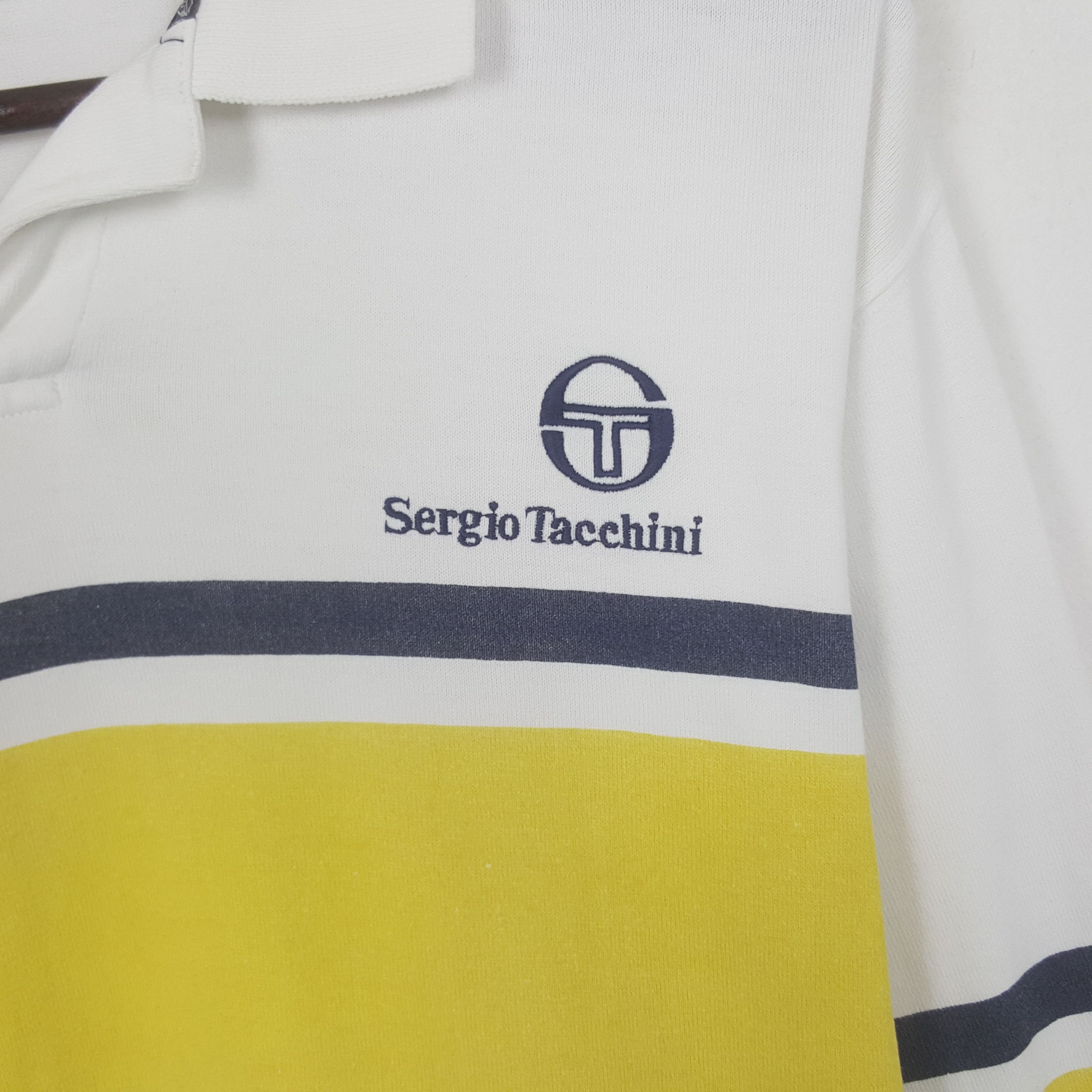 Sergio Tacchini Vintage Sergio Tacchini Striped Rugby Tshirt Size US L / EU 52-54 / 3 - 2 Thumbnail