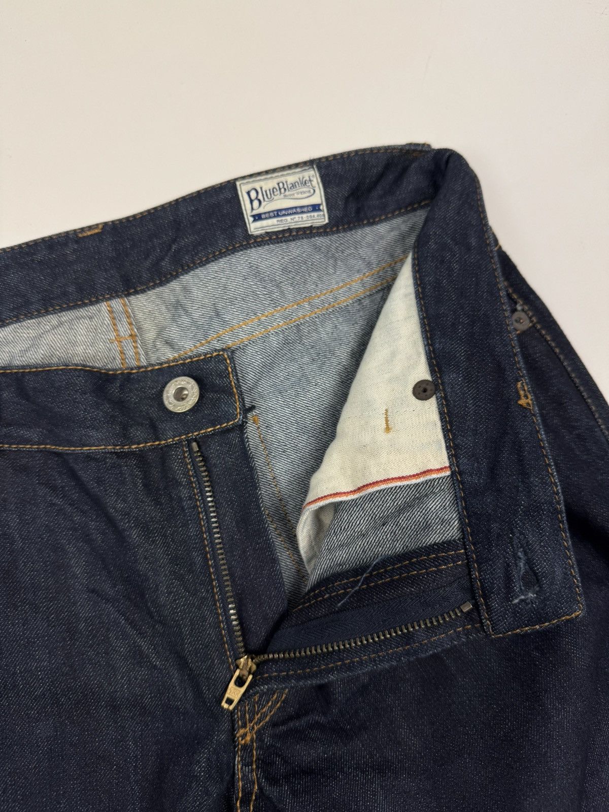 Blue Blanket Blue Blanket Japanese Selvage Denim Jeans Size US 28 / EU 44 - 8 Thumbnail