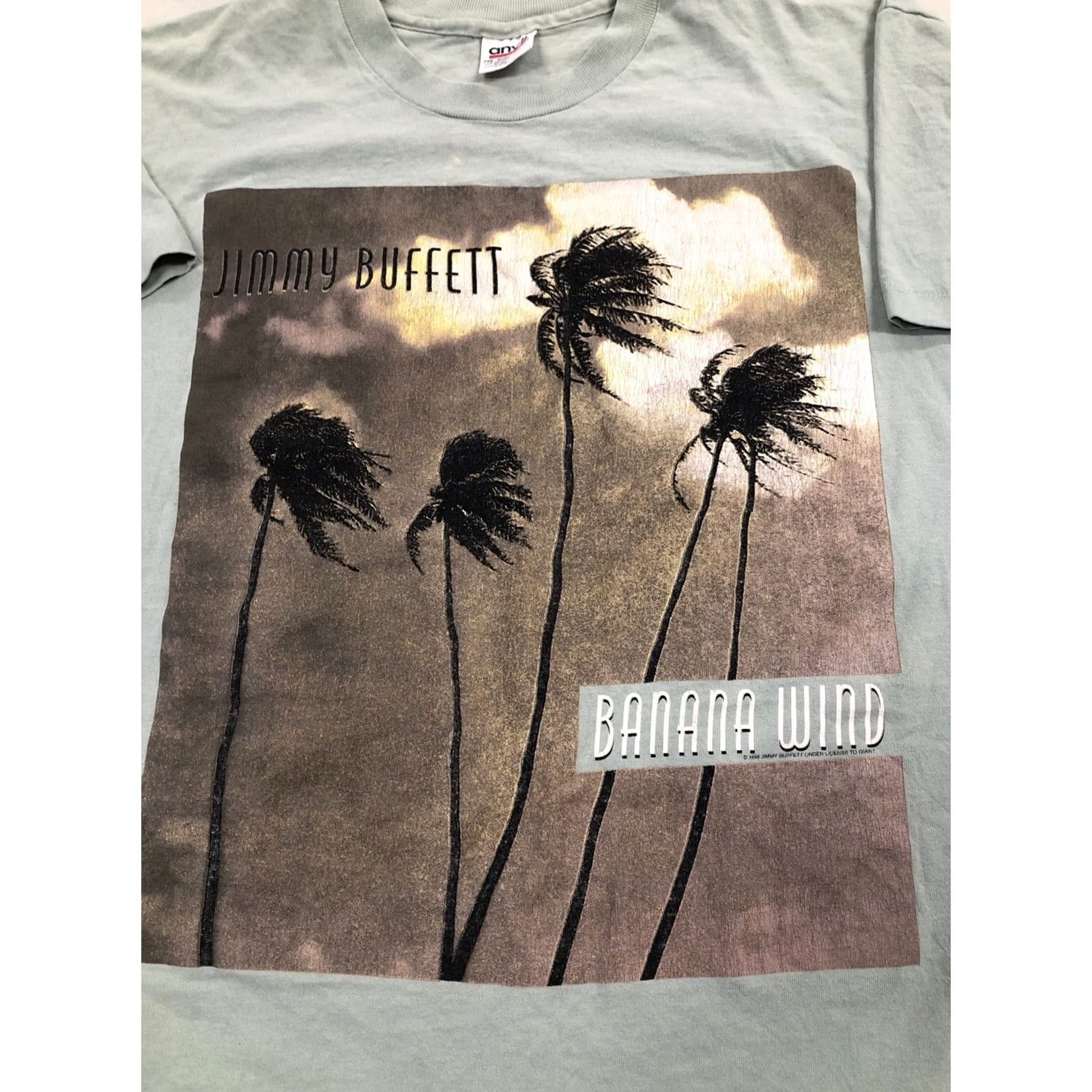 Anvil VINTAGE JIMMY BUFFETT BANANA WIND 1996 CONCERT SHIRT L Unisex Adults T-Shirt Green Front & Back Graphics Mens Size US L / EU 52-54 / 3 - 2 Thumbnail
