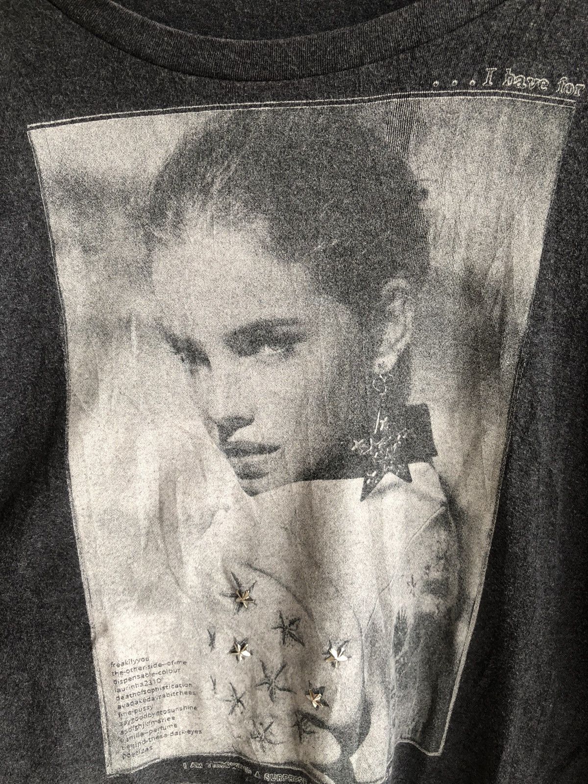 If Six Was Nine Gothic Studded Poem LongSleeve Hysteric Glamour Style Size US M / EU 48-50 / 2 - 5 Thumbnail