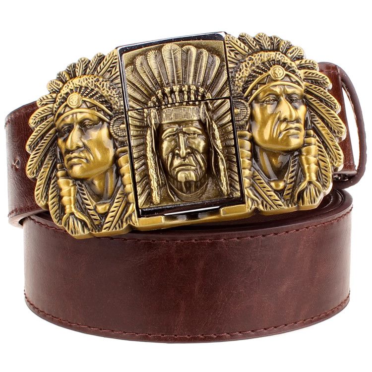 Designer New Design Vintage Belt Riveted Belts Menswear Accessories Size ONE SIZE - 2 Thumbnail