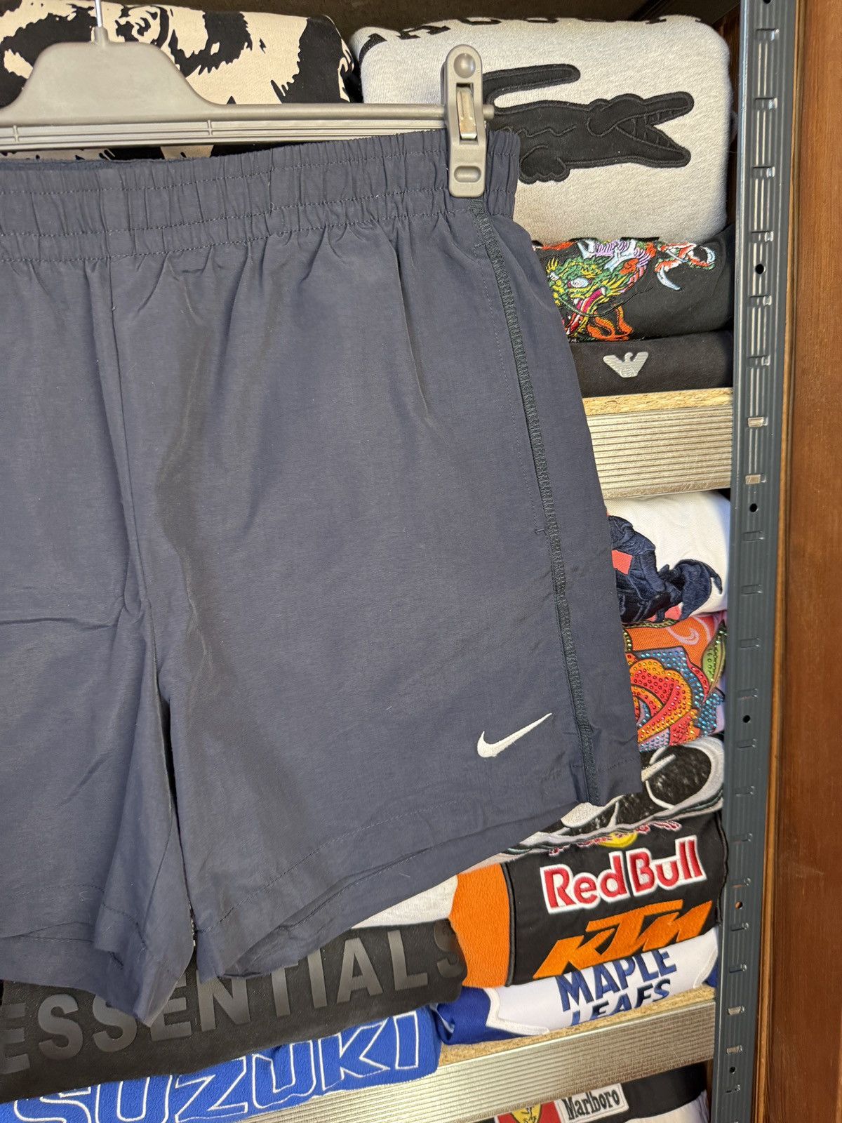 Nike Nike Vintage Shorts Blue Logo 90s Swoosh Dri Fit Running Size US 34 / EU 50 - 2 Thumbnail